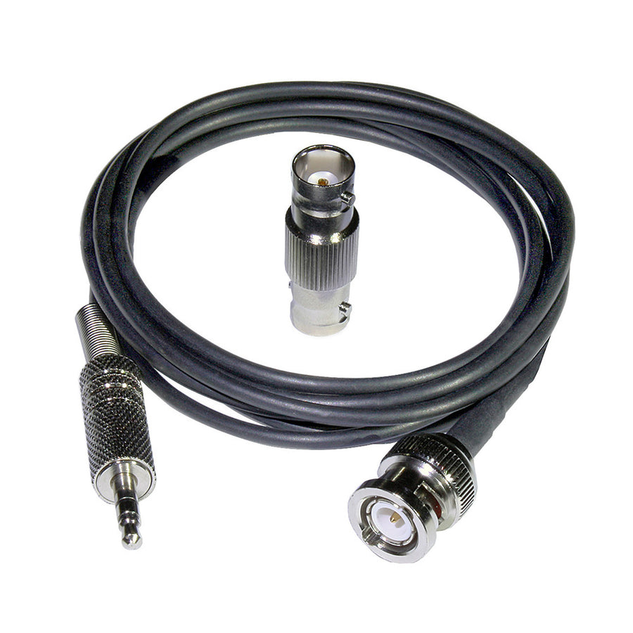 MON-6280-047 6' Accelerometer input cable, 1/8" (3.5mm) phone plug to BNC