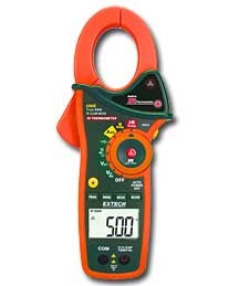 EX820 1,000A True RMS AC Clamp Meter/Digital Multimeter with IR Thermometer