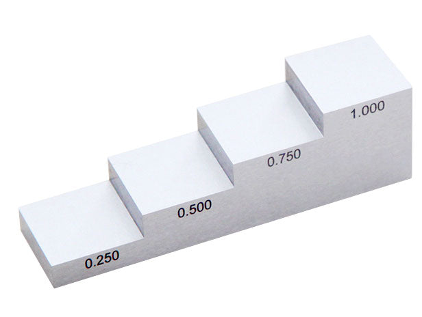 Check-Line SB-5L Steel Test Block - 0.100 , 0.200 , 0.300 , 0.400 , 0.500 inch