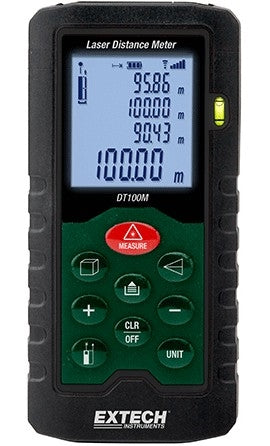 Extech DT100M Laser Distance Meter, 100M
