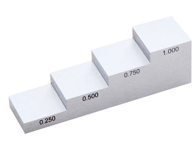 Check-Line SB-5L Steel Test Block - 0.100 , 0.200 , 0.300 , 0.400 , 0.500 inch